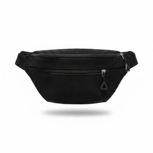 Schwarze bauchtasche cord - schwarze,