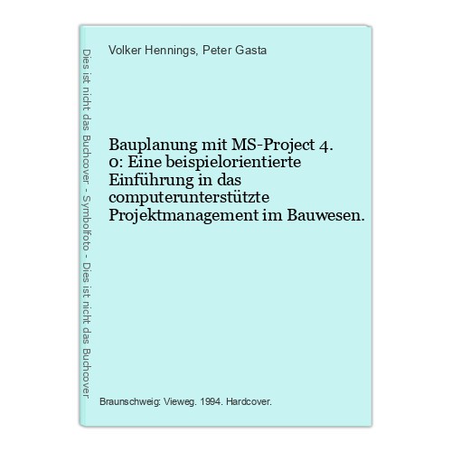 Bauplanung mit project - bauplanung, 4.0