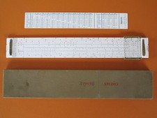 ARISTO STUDIO 0968 Rechenschieber in Box/Etui, 60er Jahre Vintage