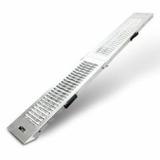 16755/ 180cm Stahl Klappbare Auffahrrampe Auffahrschiene Motorradrampe 200Kg 