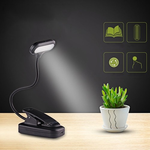 Led leselampe buch klemme - led, mit