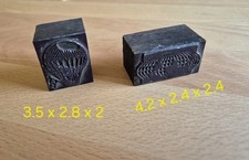 alte Holzstempel Motivstempel Fesselballon Weltkarte 70ziger Jahre 