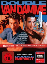 Geballte Ladung Double Impact VAN DAMME 4K DV UHD+Blu-ray+BONUS Mediabook CoverB