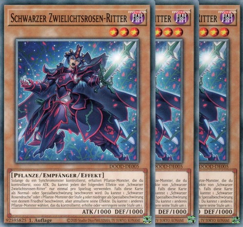 Yugioh schwarzer - 3x,