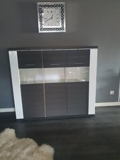 side bord 146breit Farbe Weiss-Mokka