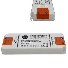 LED Trafo 12V DC 1 - 30 Watt flach SLIM Transformator Driver Netzteil kompakt