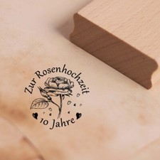 Motivstempel Zur Rosenhochzeit