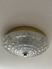 Runde Plafoniere Deckenleuchte Deckenlampe OP-Art 60er 70er Peill & Putzler