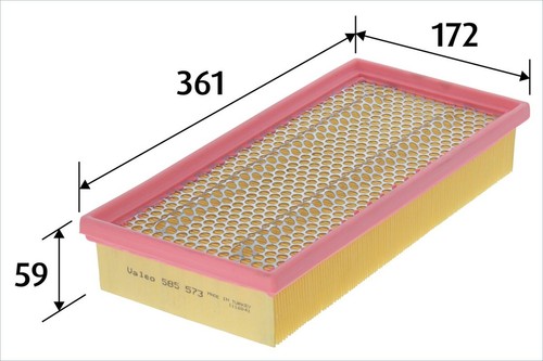 Valeo luftfilter 585573 - valeo,