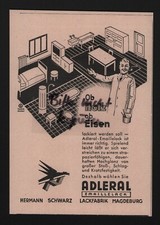 MAGDEBURG, Werbung 1939, Hermann Schwarz Lack-Fabrik Adleral Emaillelack