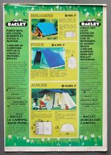 Prospekt der Firma Raclet für Zelte und Klappcaravan 1979