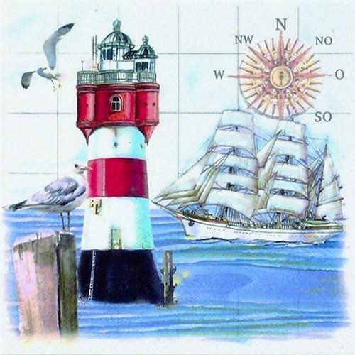 Servietten lighthouse - servietten, &