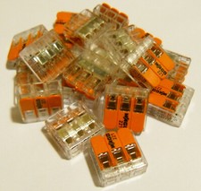 Wago 221-413 Verbindungsklemme 22 Stück 3 Leiter flexibel: 0.14-4mm² starr: 0.2-