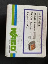 Wago Klemmen mit Hebel 50 Stück 222-413 flex