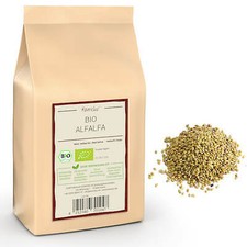 (18,90 EUR/kg) 1kg BIO Alfalfa Sprossen Samen, Luzerne Samen, Keimsaat