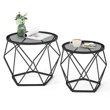 VASAGLE Couchtisch 2er Set