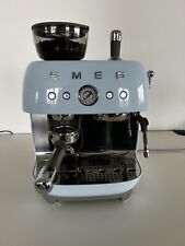 SMEG Siebträger Mit Mahlwerk Babyblau