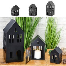 3x Windlicht Haus 3Größen
