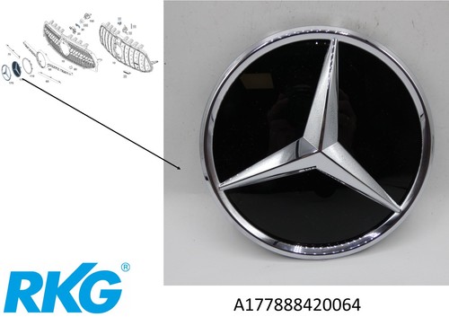 Stern für kühlergrill - kühlergrill., amg