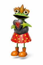 Frosch Gartenfigur Windlicht