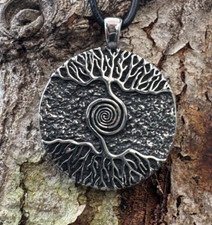 Weltenbaum Spirale LEBEN Keltisch Wikinger YGGDRASIL LEBENSBAUM SCHMUCK K36.17