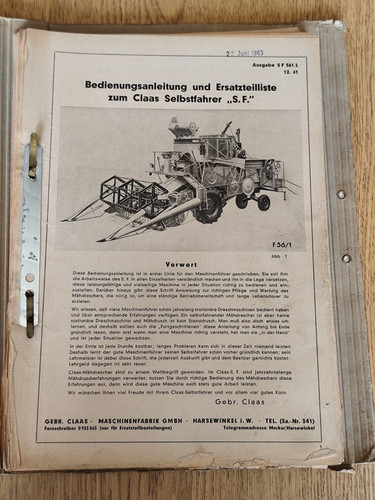 Claas selbstfahrer - claas, s.f.