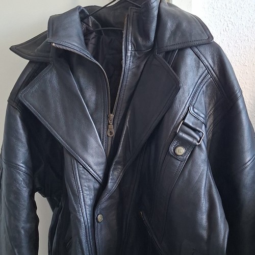 Jacke bomber leder schwarz - jacke,