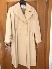 Mantel Elegant Hochwertig Cashmere Wolle Gr. 42 / 44 Beige Ital.Luxusmarke Neu