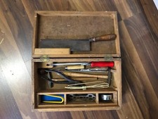 alter Koffer antik? Holzkoffer Vintage Holz Werkzeug Kiste Werkstattauflösung