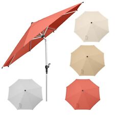 anndora® Sonnenschirm 3,5m rund Aluminium mit Kurbel knickbar Gastro Marktschirm