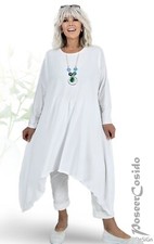 Lagenlook long tunika shirt - long,