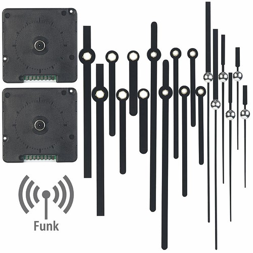 2er set funk quarz - 2er-set, funk-quarz-uhrwerke