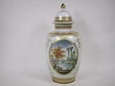 1 Alte AK Kaiser Porzellan Belvedere Deckelvase Prunk weiß/gold ca.50cm H 8V2441