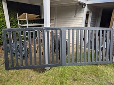 Hoftor Anthrazit pulverbeschichtet 