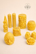 Bienenwachskerze handgegossen