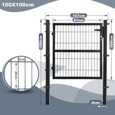 Gartentor Doppelstabmatten