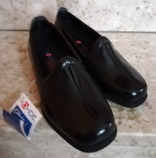 Neu Rohde Home Damen Hausschuhe California Gr.35 Gr.3 schwarz Lack Keilabsatz