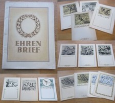 15 alte Urkunden Motorrad /