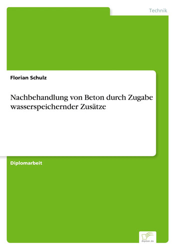 Nachbehandlung von beton - von,