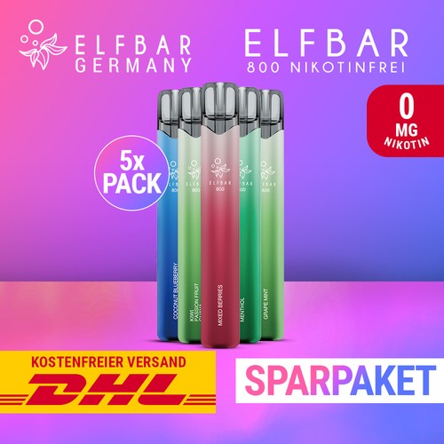 Elfbar 800 nikotinfrei - 5,