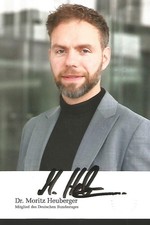 Dr Moritz Neuberger Politiker handsigniert  2025