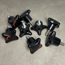 Kreuzgriff-Schraube / M6x13 Gewindebolzen mit Vier-Flügel-Griff, DIN6335, NOS