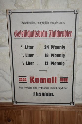 Altes reklameschild 1910 - reklameschild, um