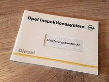 NEU Opel Diesel Scheckheft