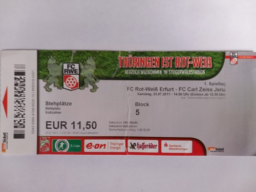 Ticket eintrittskarte liga - eintrittskarte, 3.liga
