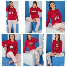 Damen Pyjama Schlafanzug Set