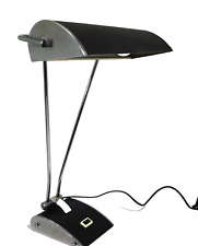 Eileen Gray Art déco Tischleuchte Schreibtischlampe Chrome schwarz - 23060 –