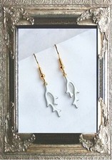 TREND OHRRINGE HÄNGER mit KORALLE KORALLEN  FARBWAHL gold mit GUMMISTOPPERN 