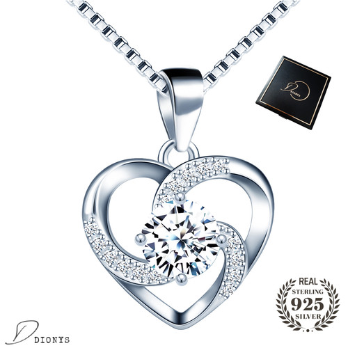 Damen halskette herz 925 - halskette,
