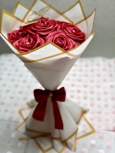 Künstlicher blumenstrauß mit - künstlicher,
